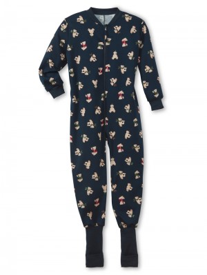 Kids' Calida Family & Friends Jumpsuit Pyjama Dark Sapphire | 981367-BFK