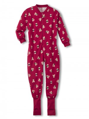 Kids' Calida Family & Friends Jumpsuit Pyjama Rio Red | 410359-PZG