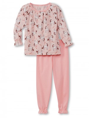 Kids' Calida Toddlers Horse Pyjama With Cuff Pyjama Light Bloom | 918423-FGT