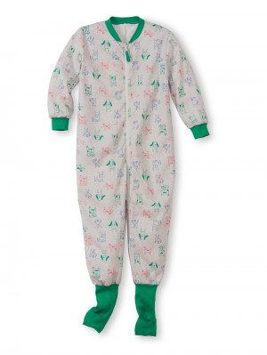 Kids' Calida Toddlers Puppy Jumpsuit Pyjama Viridis Green | 683170-IKW