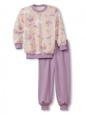 Kids' Calida Toddlers Umbrella Pyjama With Cuff Pyjama Lavender Mist | 637210-JCY