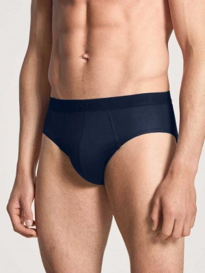 Men Calida Circular Day Brief, Cradle To Cradle Certified® Underwear Saphir Blue | 098431-ZOT