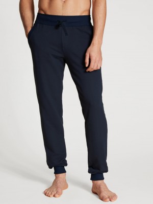 Men Calida Circular Lounge Sweatpants, Cradle To Cradle Certified® Loungewear Dark Sapphire | 461028-WCG