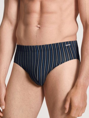 Men Calida Cotton Code Brief Underwear Schwarz | 819725-QTZ