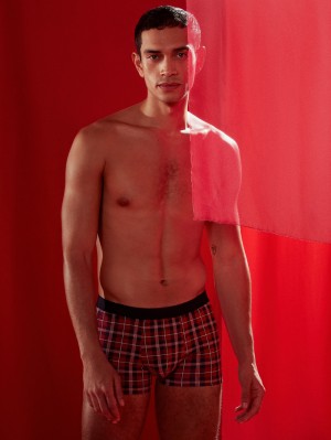 Men Calida Family & Friends Boxer Brief Sleepwear Rio Red | 650281-YBR