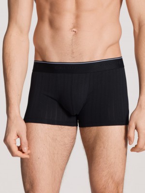 Men Calida Pure & Style Boxer Brief, Elastic Waistband Underwear Schwarz | 256439-GUL