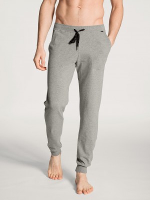 Men Calida Remix Basic Lounge Pants Loungewear Carbon Melé | 350264-HWV