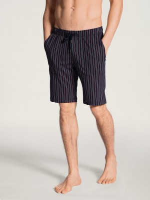 Men Calida Remix Basic Sleep Bermudas Sleepwear Rumba Red | 502316-GRC