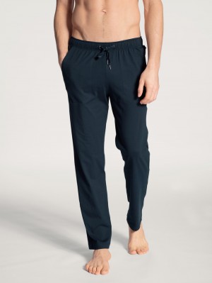 Men Calida Remix Basic Sleep Pants Sleepwear Dark Sapphire | 694320-GAZ