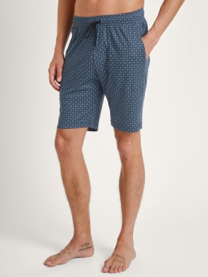 Men Calida Rmx Sleep Free Bermudas Sleepwear Dark Sapphire | 842659-PWR