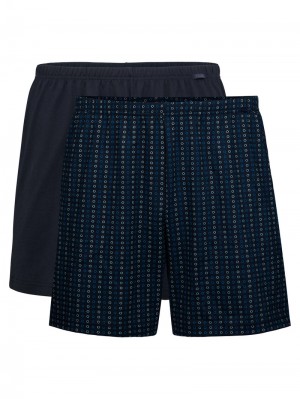 Men Calida Special Boxer Shorts, 2-pack Underwear Danube Blue | 769504-OZD