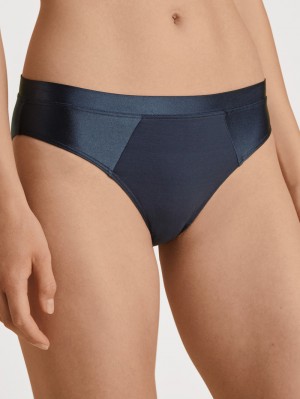 Women Calida Cate Brief Underwear Dark Blue | 049521-NLW