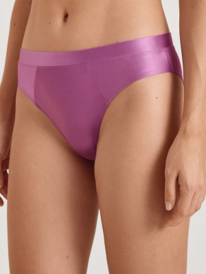 Women Calida Cate Brief Underwear Mulberry Mauve | 803549-VPZ