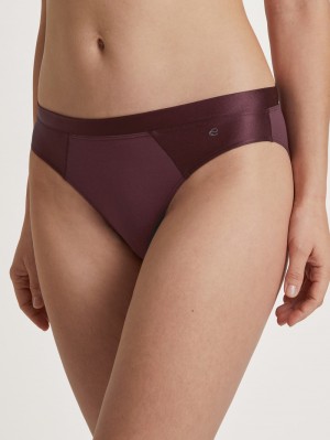 Women Calida Cate Brief Underwear Port Royal Red | 071693-QNZ