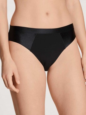 Women Calida Cate Brief Underwear Schwarz | 903257-NPX