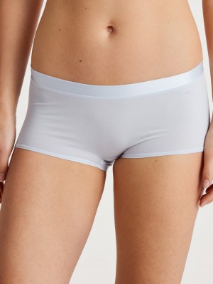 Women Calida Cate Shorty Regular Cut Underwear Arctic Ice | 254709-PHF