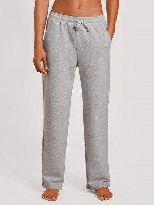 Women Calida Circular Lounge Pants, Cradle To Cradle Certified® Loungewear Grey Melange | 976384-UXF