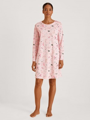 Women Calida Dog Dreams Nightdress Sleepwear Strawberry Ice | 601895-BCQ