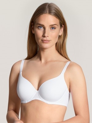 Women Calida Eco Sense Bra With Underwiring Underwear Weiss | 368904-KBS