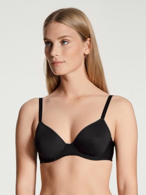 Women Calida Eco Sense Bra With Underwiring Underwear Schwarz | 426715-HPG