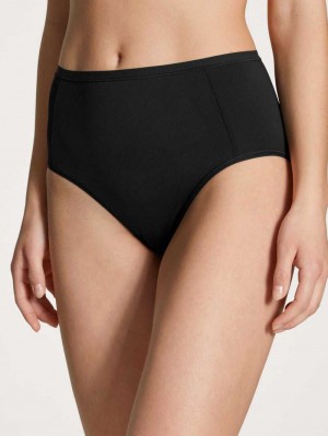 Women Calida Eco Sense Brief Underwear Schwarz | 127986-VCB