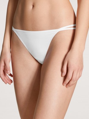 Women Calida Eco Sense Brief Underwear Weiss | 186927-SRQ