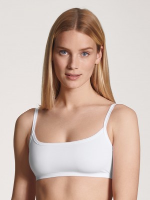 Women Calida Eco Sense Bustier Underwear Weiss | 261809-DVU