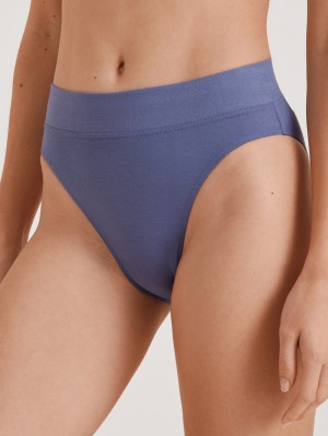 Women Calida Elastic Brief, High Waist Underwear Twilight Purple | 649071-QCH