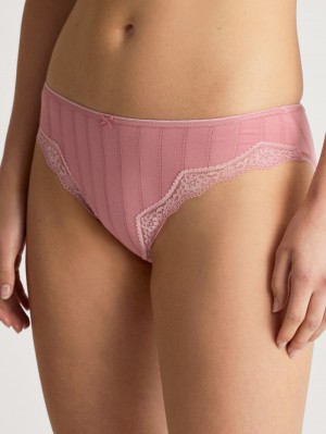 Women Calida Etude Toujours Brief, Regular Cut Underwear Blush Flower | 165298-BWV