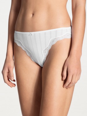 Women Calida Etude Toujours Brief, Regular Cut Underwear Weiss | 283147-DWS