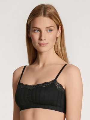 Women Calida Etude Toujours Bustier Underwear Schwarz | 496312-UOC