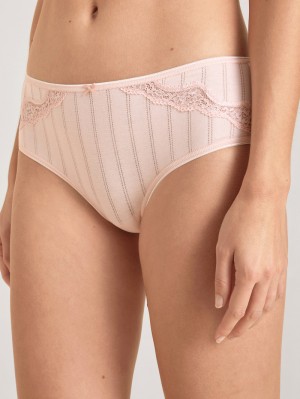 Women Calida Etude Toujours Shorty Regular Cut Underwear Pearl Blush | 821064-KVY