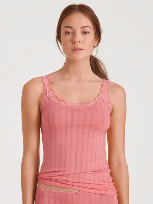 Women Calida Etude Toujours Tank Top Underwear Strawberry Ice | 149275-IPU