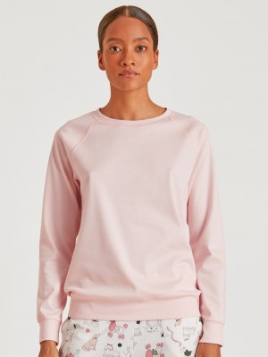 Women Calida Favourites Dog Shirt Long Sleeve Loungewear Pearl Blush | 896325-DCS