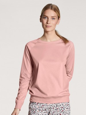 Women Calida Favourites Dreams Shirt Long Sleeve Yoga Rose Bud | 027564-MDX