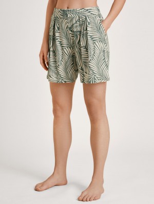 Women Calida Favourites Healing Shorts Sleepwear Quill Crème | 304689-MJL