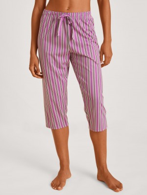 Women Calida Favourites Kiss 3/4 Pants Sleepwear Mulberry Mauve | 817634-BQC