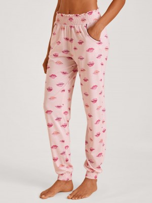 Women Calida Favourites Kiss Pants Sleepwear Pearl Blush | 360912-PYJ