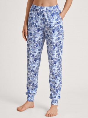 Women Calida Favourites Serenity Pants Sleepwear Sodalite Blue | 163598-WMJ