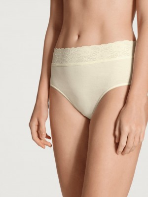 Women Calida Iconics Midi Brief Underwear Champagne | 179580-UES