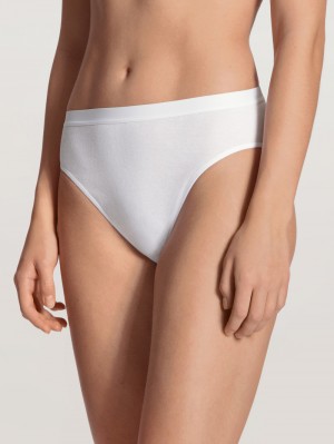 Women Calida Light Mini Brief Underwear Weiss | 108359-SVK