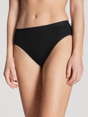 Women Calida Light Mini Brief Underwear Schwarz | 821793-RXF