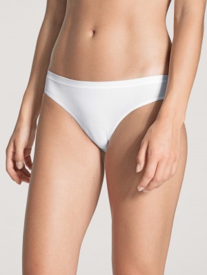 Women Calida Natural Comfort Brief Underwear Weiss | 026859-DEN