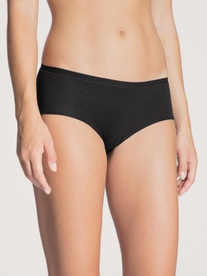 Women Calida Natural Comfort Panty Underwear Schwarz | 056714-SGI