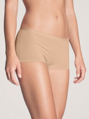 Women Calida Natural Comfort Shorty Regular Cut Underwear Rose Teint | 941627-OBR