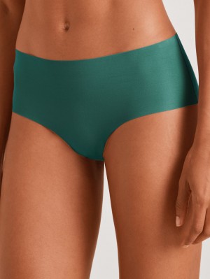 Women Calida Natural Skin Panty, Cradle To Cradle Certified® Yoga Galapagos Green | 519320-VXK