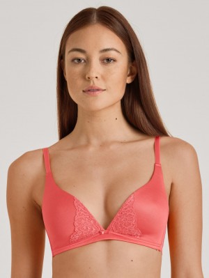 Women Calida Sensual Secrets Soft Bra Underwear Porcelain Rose | 462857-WMD