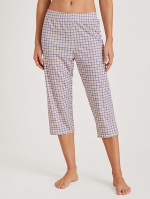 Women Calida Special 3/4 Pants Sleepwear Provence Blue | 197845-ZAJ