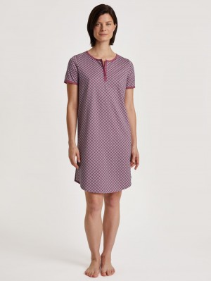 Women Calida Special Nightdress Sleepwear Red Violet | 495803-FES