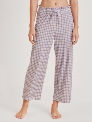 Women Calida Special Pants Sleepwear Provence Blue | 894137-KVO